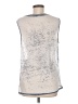 Time and Tru Silver Sleeveless T-Shirt Size M - photo 2