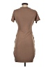 Express Solid Brown Casual Dress Size S - photo 2