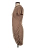 Express Solid Brown Casual Dress Size S - photo 5