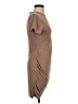 Express Solid Brown Casual Dress Size S - photo 4