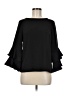 J.Crew 100% Polyester Black 3/4 Sleeve Blouse Size 6 - photo 1