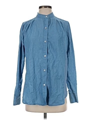 NY Collection Long Sleeve Button-Down Shirt (view 1)