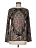 Unbranded Paisley Brown Long Sleeve T-Shirt Size M - photo 1