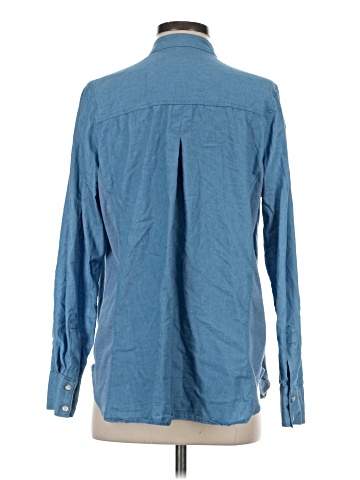 NY Collection Long Sleeve Button-Down Shirt (view 2)