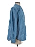 NY Collection 100% Cotton Blue Long Sleeve Button-Down Shirt Size PL - photo 4