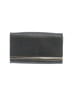 Halogen 100% Leather Gray Leather Clutch One size - photo 1