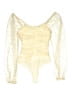 Le Lis 100% Nylon Ivory Bodysuit Size M - photo 2