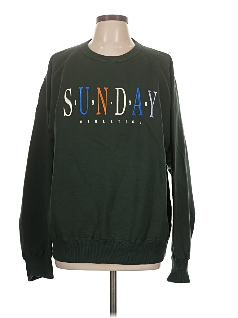 Pre-owned Assorted Brands Sweatshirt In Green