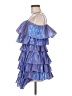 Assorted Brands 100% Polyester Blue Cocktail Dress Size 8 Petite - photo 5
