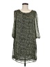 Francesca's 100% Polyester Animal Print Green Casual Dress Size M - photo 1