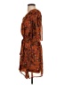 Eyeshadow 100% Polyester Paisley Brown Casual Dress Size S - photo 5