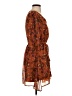 Eyeshadow 100% Polyester Paisley Brown Casual Dress Size S - photo 4