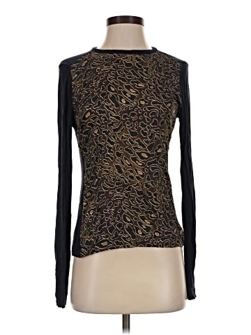 Tory Burch Long Sleeve Silk Top (view 1)