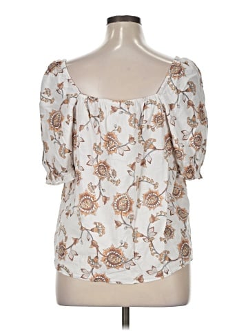 a.n.a. A New Approach Short Sleeve Blouse (view 2)