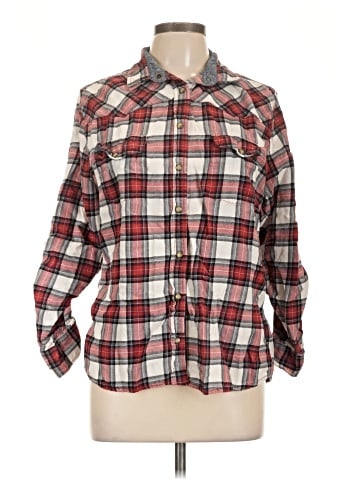 Jachs Girlfriend Long Sleeve Button-Down Shirt (view 1)
