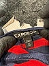 Express Stripes Blue Casual Dress Size XS - photo 7
