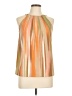 Anko 100% Polyester Aztec Or Tribal Print Color Block Graphic Orange Sleeveless Blouse Size 10 - photo 1
