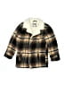 Cotton On Plaid Brown Coat Size 7 - 8 - photo 1