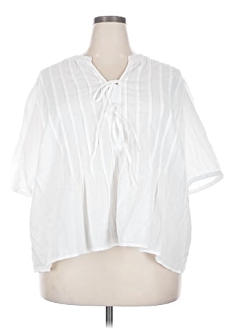a.n.a. A New Approach Short Sleeve Blouse (view 1)