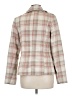Old Navy Plaid Ivory Coat Size M - photo 2