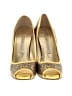 Cynthia Vincent Animal Print Gold Heels Size 9 - photo 2