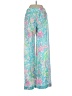 Lilly Pulitzer 100% Rayon Paisley Blue Casual Pants Size XS - photo 2