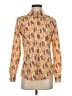 J. McLaughlin Paisley Orange Long Sleeve Button-Down Shirt Size XS - photo 1