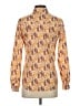J. McLaughlin Paisley Orange Long Sleeve Button-Down Shirt Size XS - photo 2