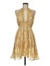LoveShackFancy Metallic Gold Cocktail Dress Size 6 - photo 1