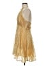 LoveShackFancy Metallic Gold Cocktail Dress Size 6 - photo 5