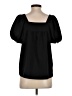 Madewell 100% Polyester Black Short Sleeve Blouse Size XS - photo 2