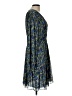 Boden 100% Polyester Paisley Blue Casual Dress Size 12 - photo 4