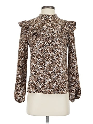Topshop Long Sleeve Blouse (view 1)