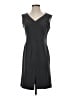 Bloomingdale's Solid Gray Casual Dress Size 4 - photo 1