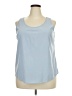 Time and Tru Blue Sleeveless Blouse Size 20 - photo 1