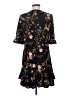 CeCe Floral Black Casual Dress Size M - photo 2