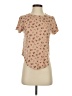 Gaze Floral Tan Short Sleeve T-Shirt Size XS - photo 1