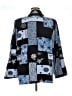 Kensington Square 100% Polyester Print Blue Blazer Size 1X - photo 2
