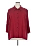 Caroline Rose 100% Polyester Burgundy 3/4 Sleeve Blouse Size 2X - photo 1