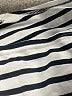 Unbranded Stripes Silver 3/4 Sleeve Top Size L - photo 7