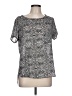 Pleione Animal Print Silver Short Sleeve T-Shirt Size L - photo 1