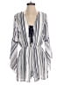 XOXO 100% Polyester Stripes White Romper Size S - photo 1
