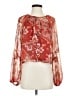 Haver + Blair 100% Polyester Red Long Sleeve Blouse Size S - photo 1