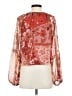 Haver + Blair 100% Polyester Red Long Sleeve Blouse Size S - photo 2