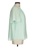 Halogen 100% Polyester Green Short Sleeve Blouse Size M - photo 4