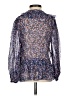 Saylor Floral Blue Long Sleeve Blouse Size S - photo 2
