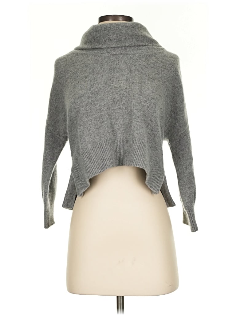 Pre-owned Club Monaco Cashmere Pullover Sweater In Gray