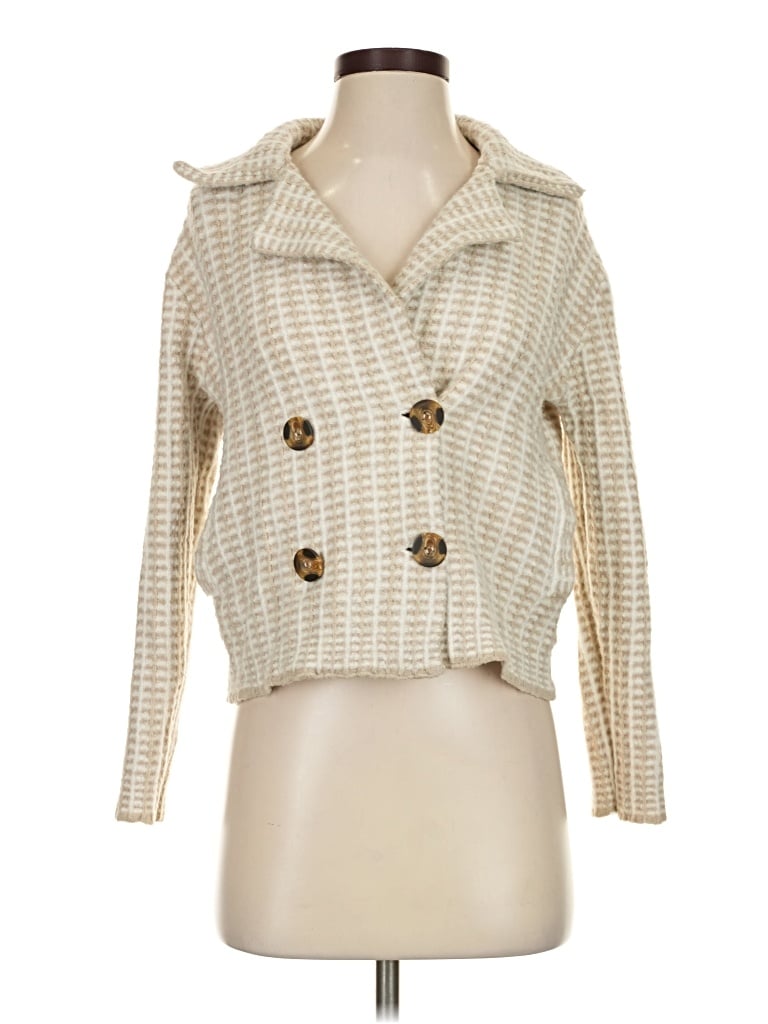 Pre-owned Rachel Zoe Tjx Blazer Jacket In Tan