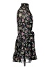 Cinq à Sept Paisley Black Cocktail Dress Size 0 - photo 4