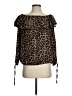 MICHAEL Michael Kors 100% Polyester Brown 3/4 Sleeve Blouse Size S - photo 1